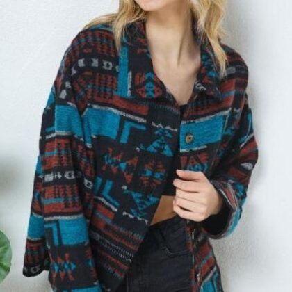 SUETER FIGURAS MARRON/
